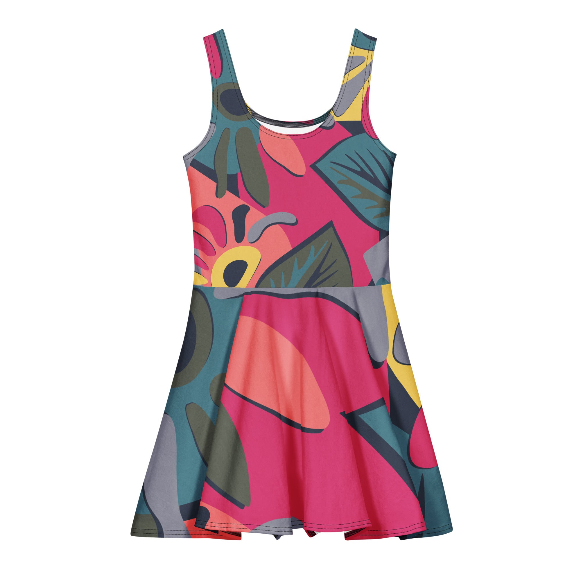 Cotton Skater Dress — Matisse Mood Print