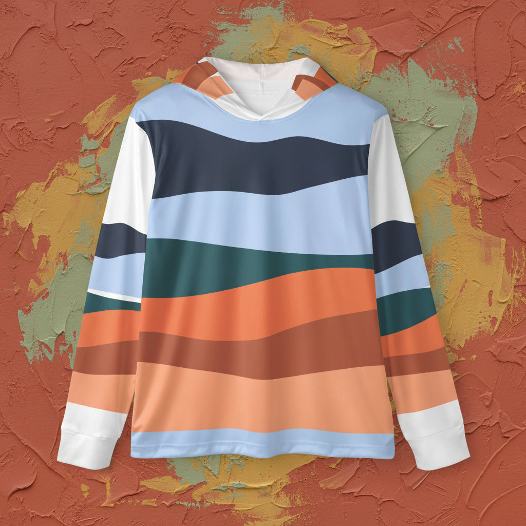 Colour Block Stripe Sports Hoodie