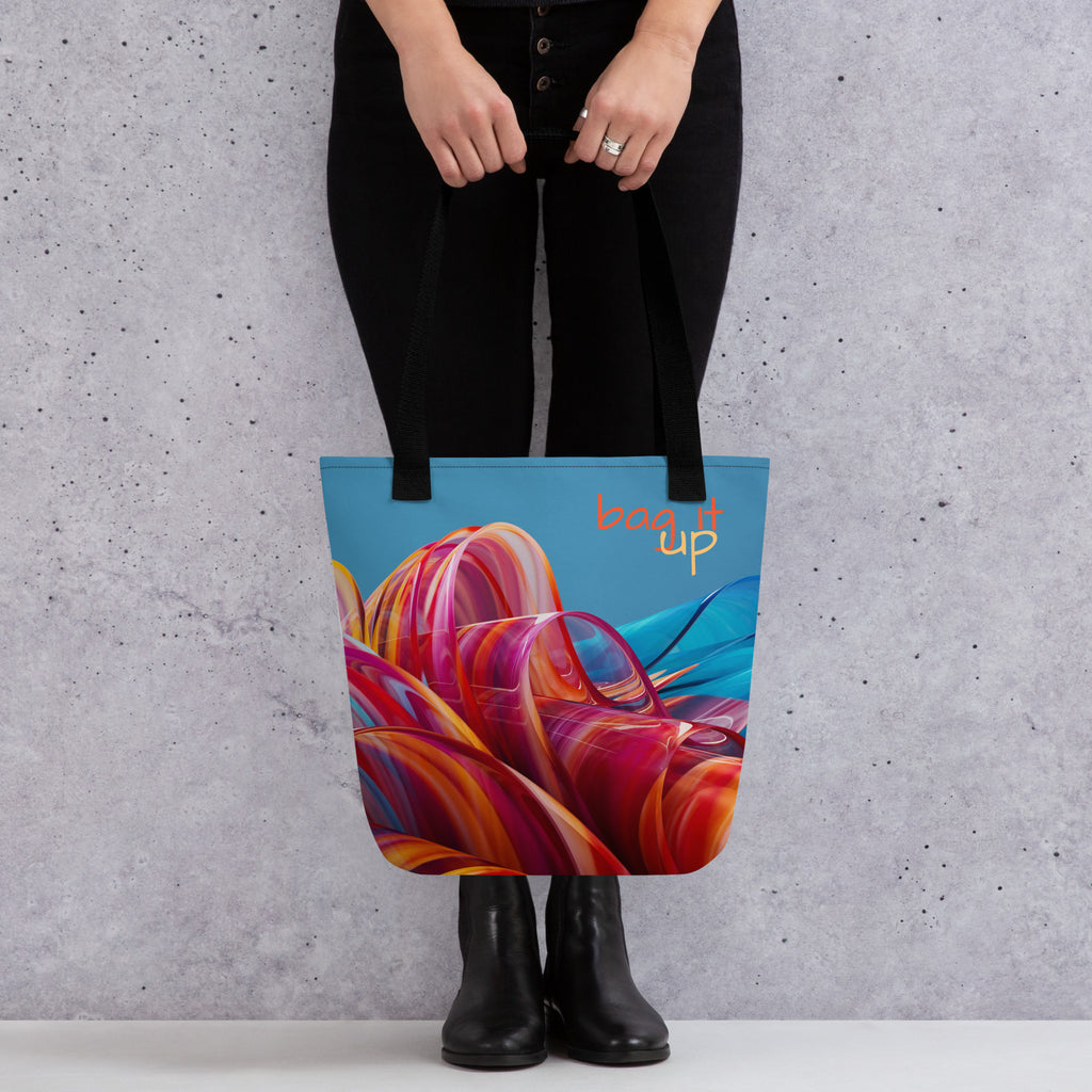 Bag It Up Abstract Floral Tote Bag