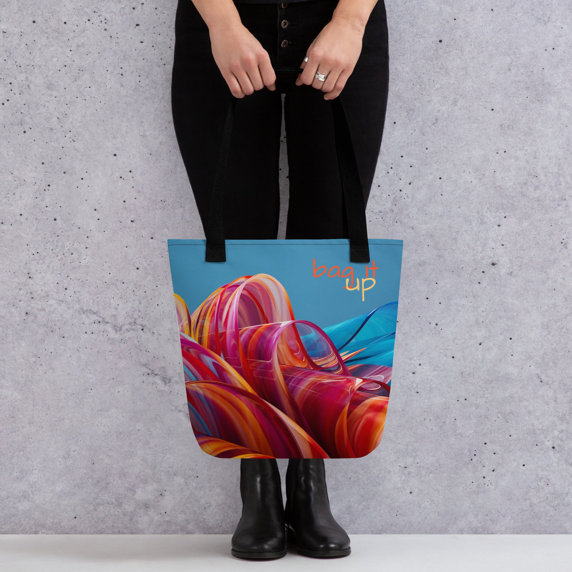 Bag It Up Abstract Floral Tote Bag