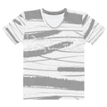 Grey Brush Stroke Script Women's Tee