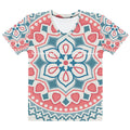 Pink Teal Mandala Tee — White