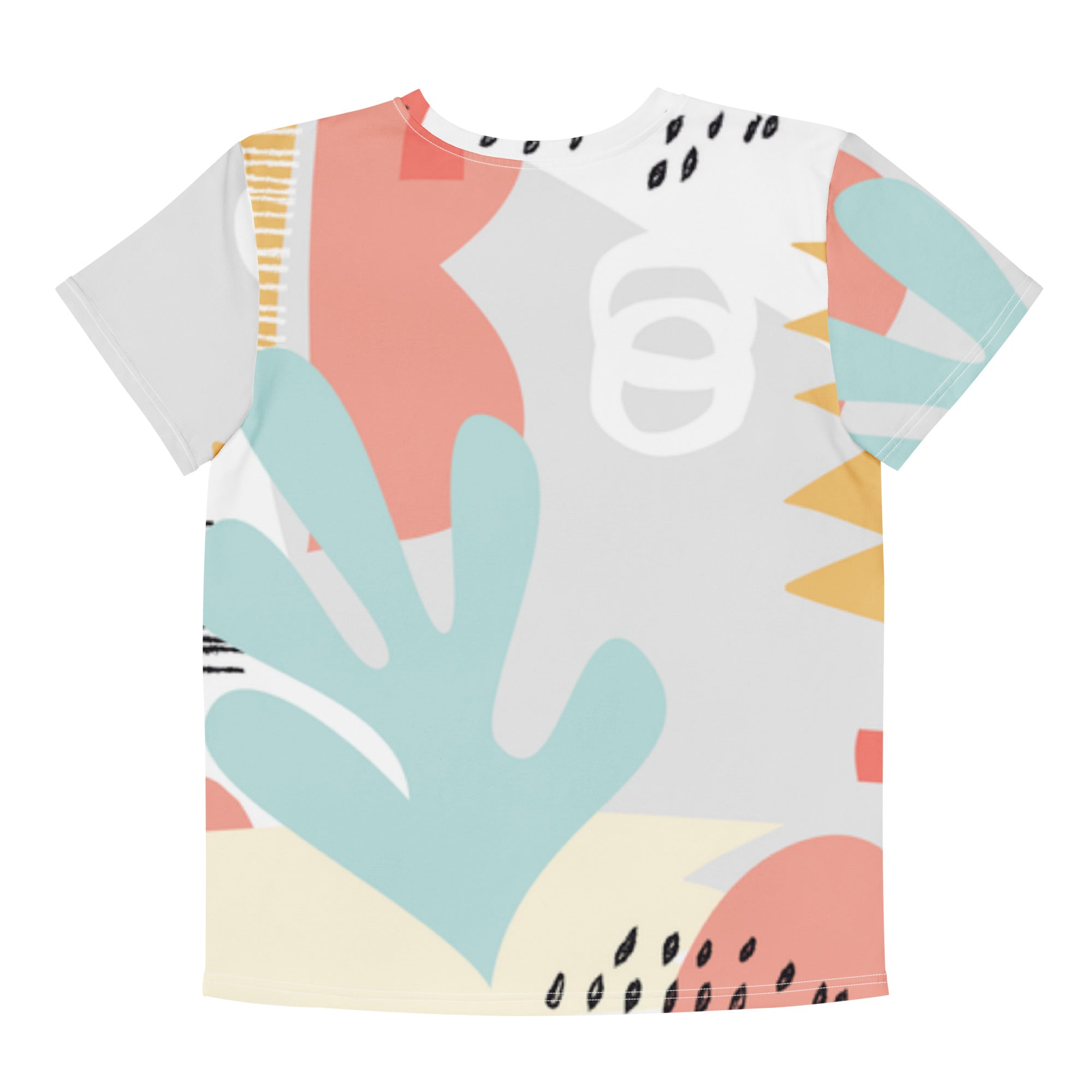 Tropical Abstract Kids Tee — White