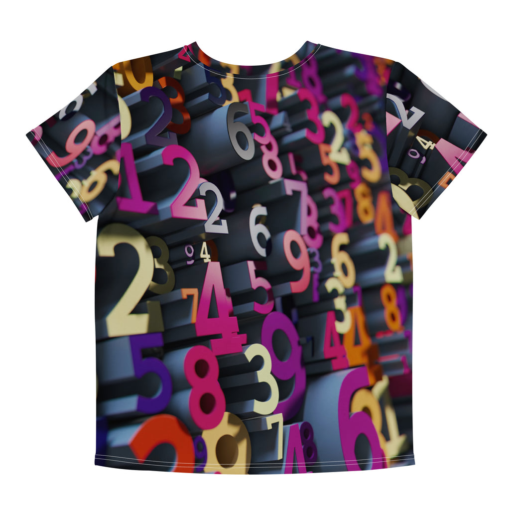 Number Crunch Kids Tee — Dark