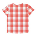 YAY! Smiley Kids Tee — Red Gingham