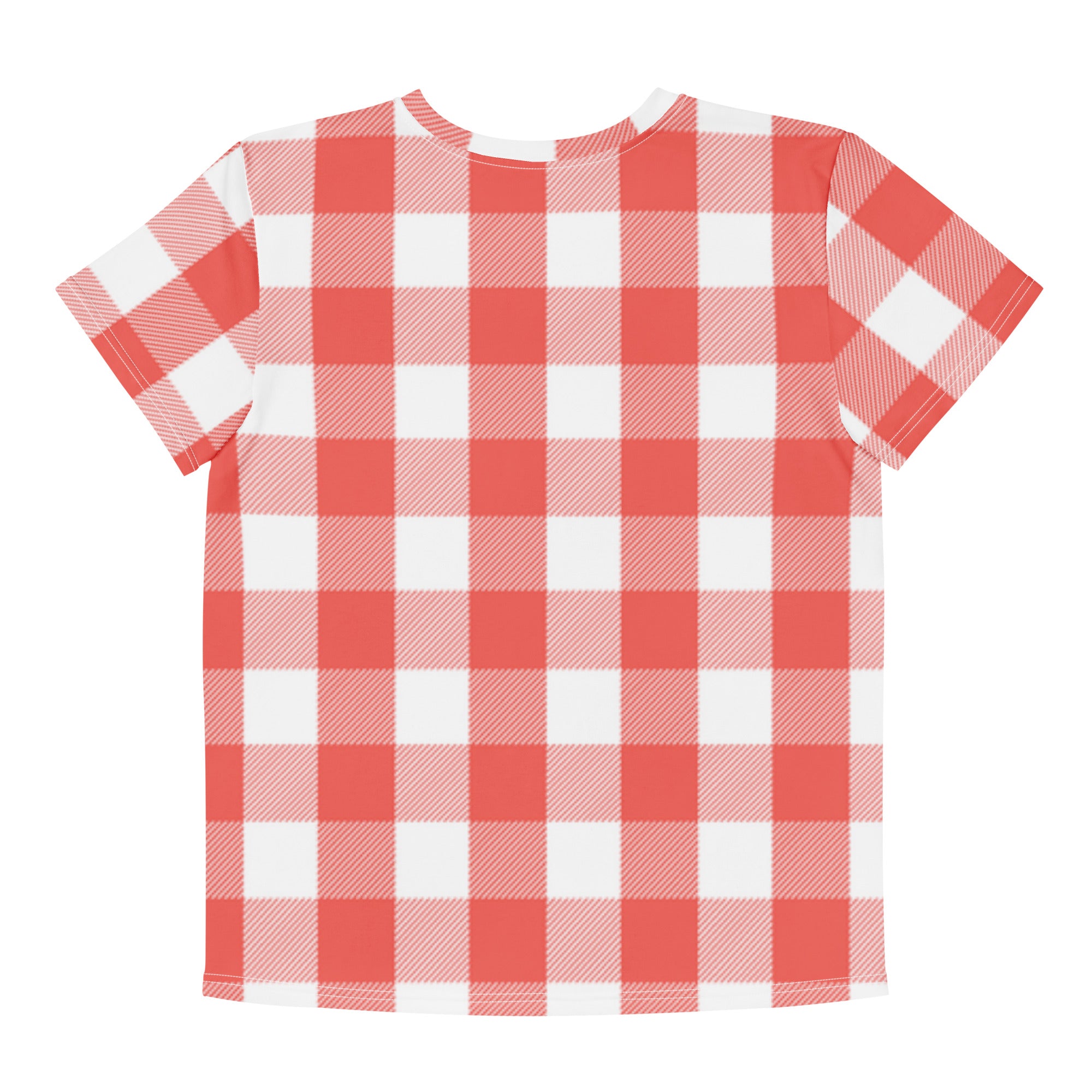 YAY! Smiley Kids Tee — Red Gingham