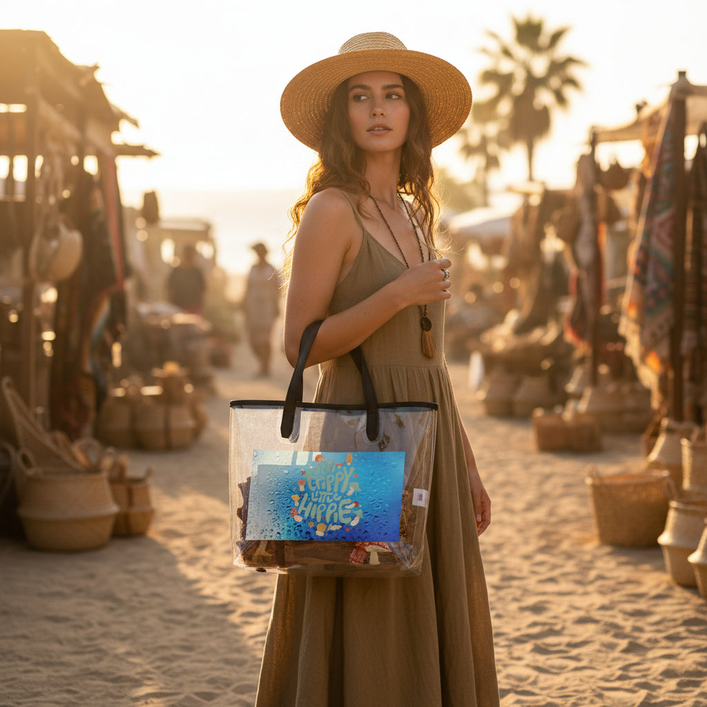 Clear Tote Bag — Celebrate Yippee Print