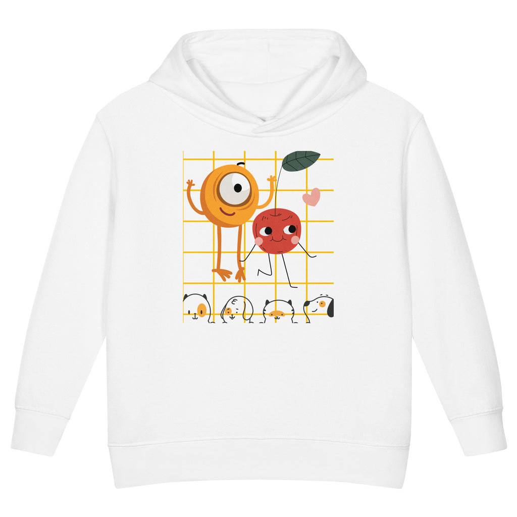 Toddler Fleece Pullover Hoodie — Fruity Pals Print