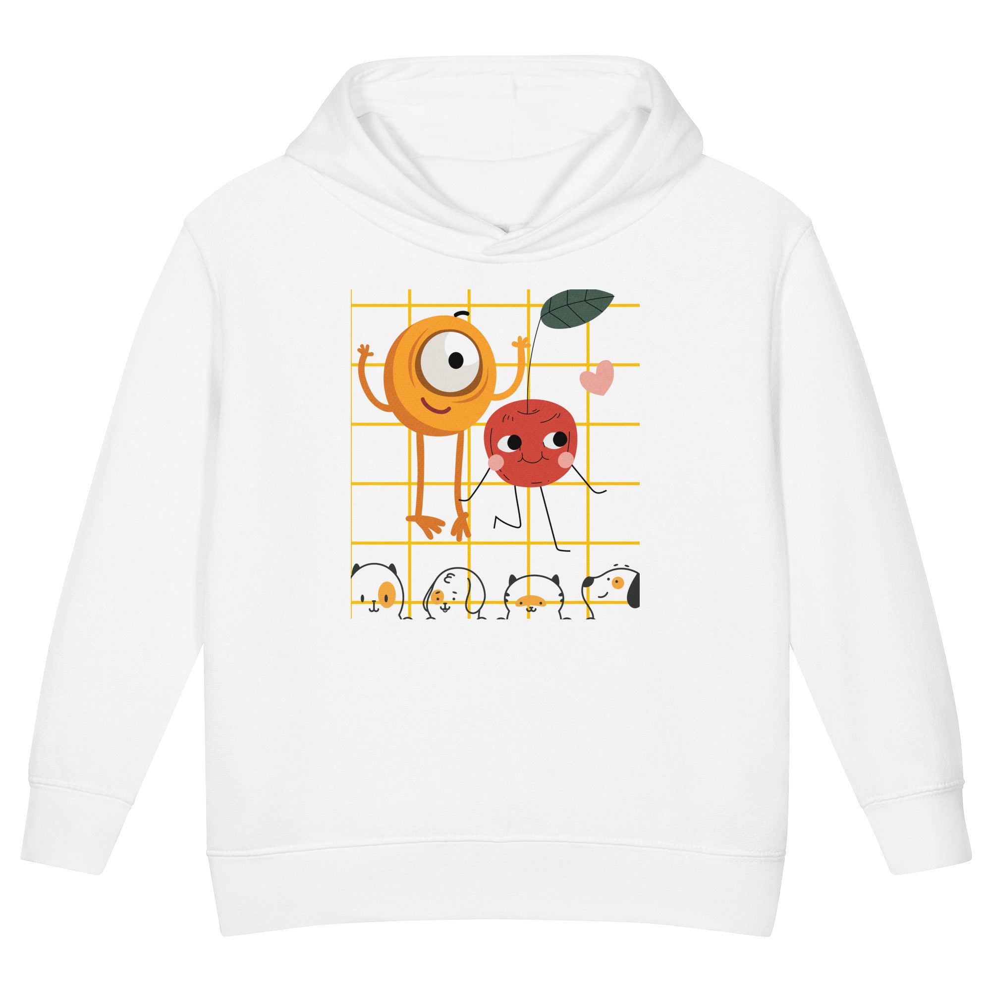 Toddler Fleece Pullover Hoodie — Fruity Pals Print