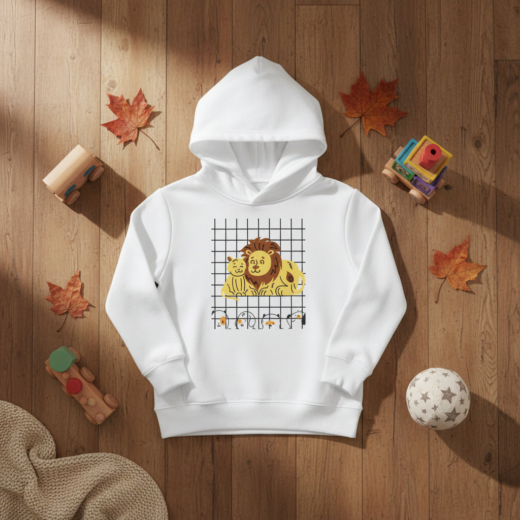 Toddler Fleece Pullover Hoodie — Lion Squad Print