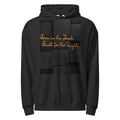 Black Hoodie with Gold Script