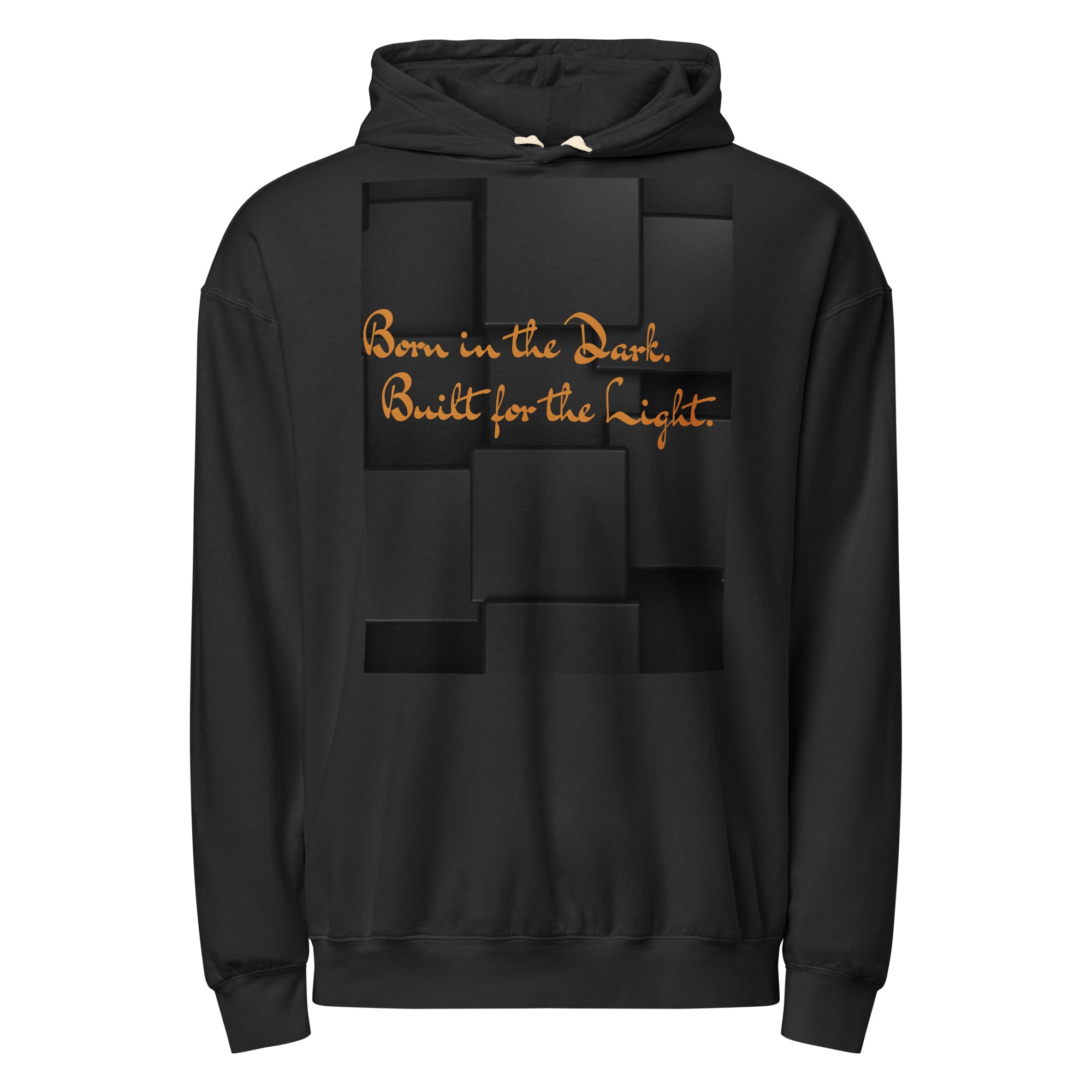 Black Hoodie with Gold Script