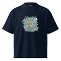Oversized Tee — I Look Real Good Today Print (Navy)