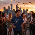 Dance Party Stick Figure Oversized Organic Tee