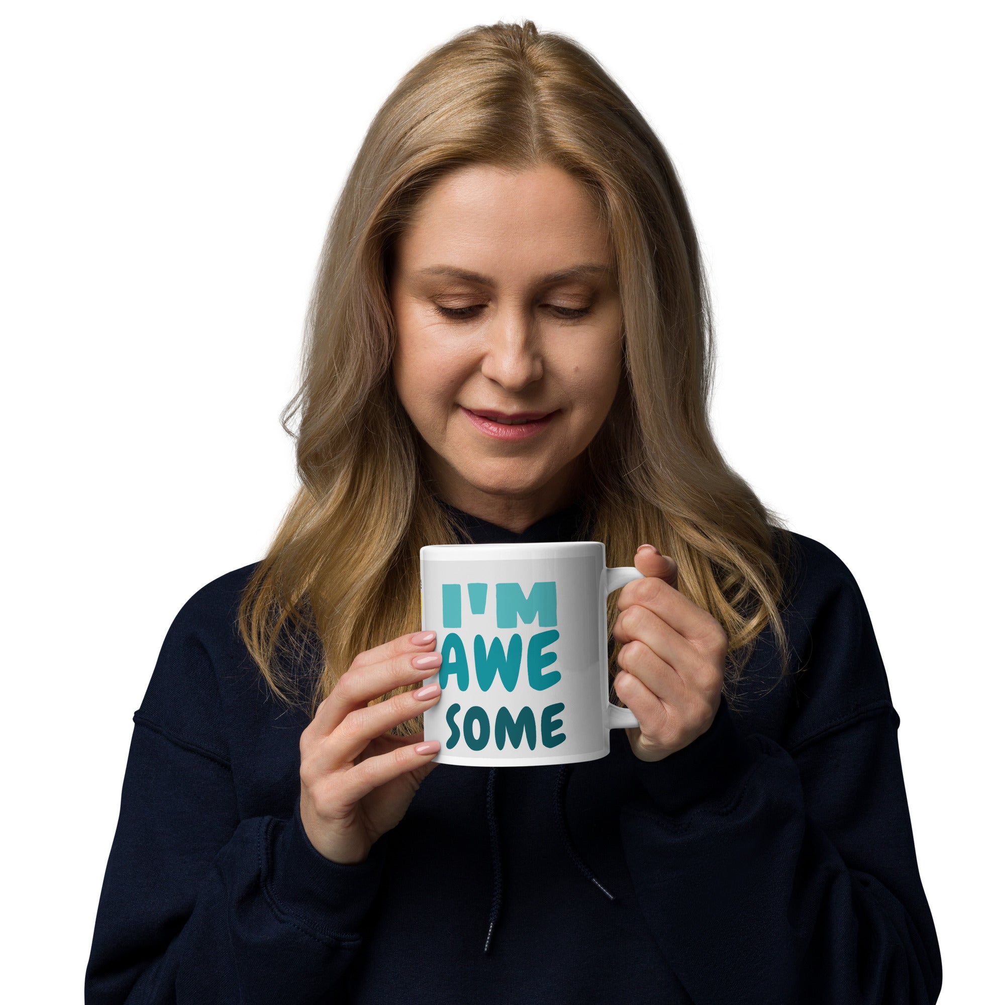 I'm Awesome Glossy Mug — White 20oz